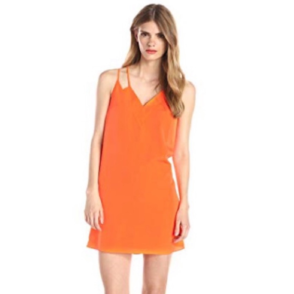 CeCe Orange Slip Dress